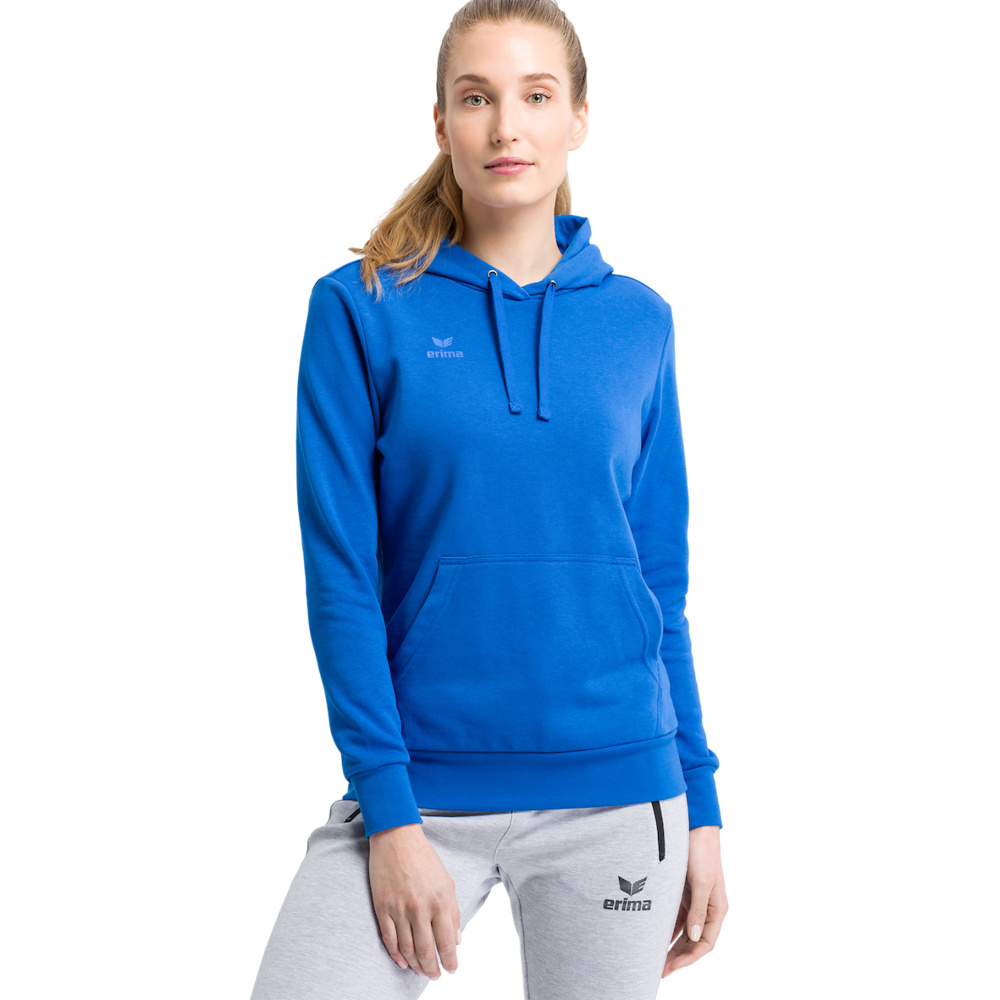 ERIMA HOODED SWEATSHIRT, NEW ROYAL WOMEN. 