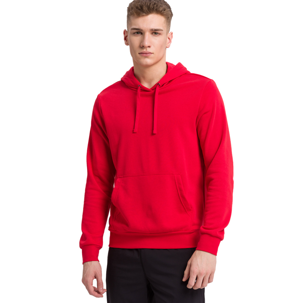 ERIMA HOODED SWEATSHIRT, RED MEN. 