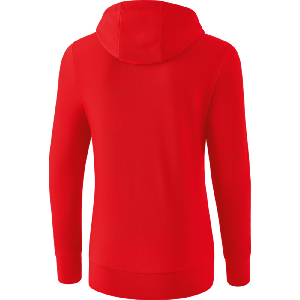 ERIMA HOODED SWEATSHIRT, RED WOMEN. 