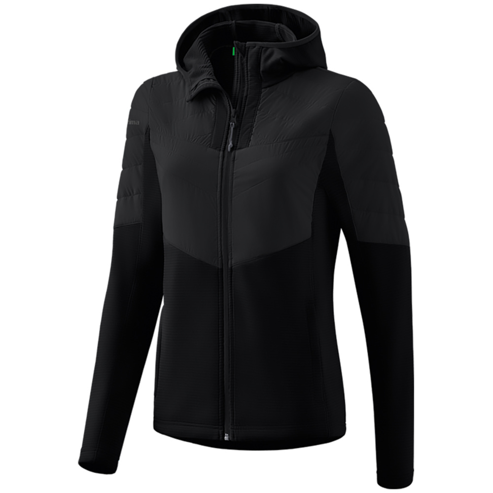 ERIMA HYBRID JACKET, BLACK WOMEN. 