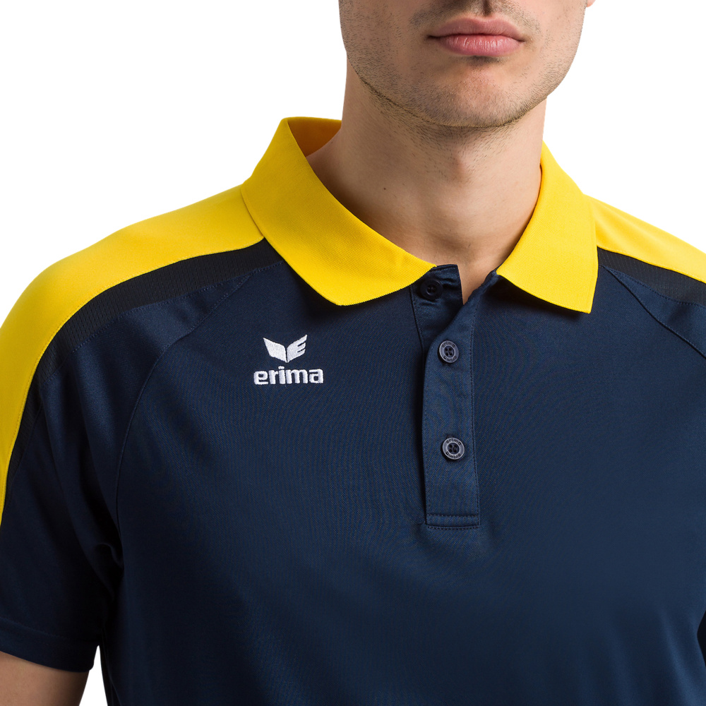 ERIMA LIGA 2.0 POLO SHIRT NEW NAVY YELLOW DARK NAVY MAN