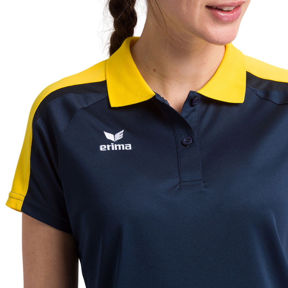 ERIMA LIGA 2.0 POLO SHIRT NEW NAVY YELLOW DARK NAVY WOMAN