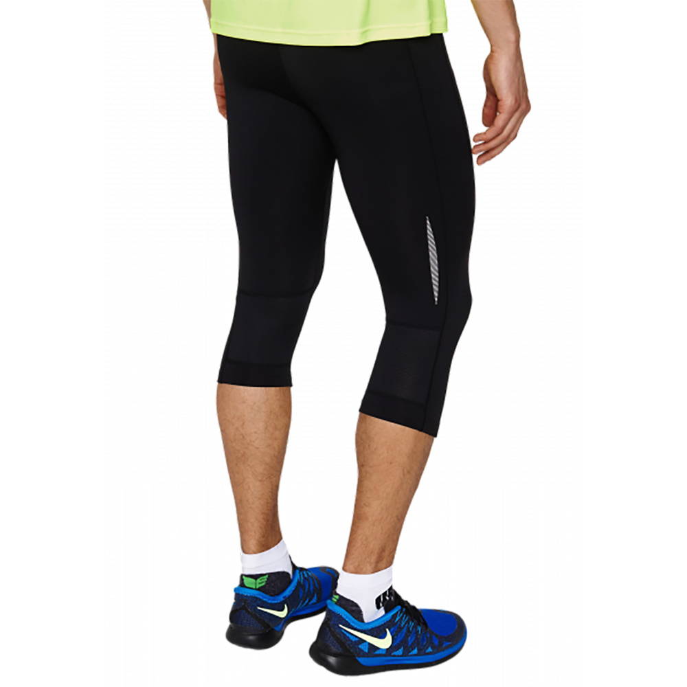 ERIMA PERFORMANCE CROPPED RUNNING PANTS, BLACK KIDS. 