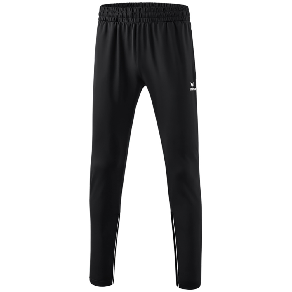 ERIMA PERFORMANCE TRAINING PANTS, BLACK-WHITE KIDS. 