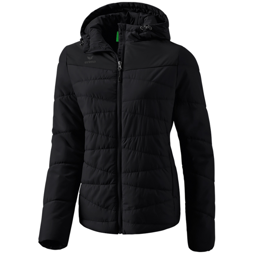 ERIMA QUILTED JACKET, BLACK WOMEN. 