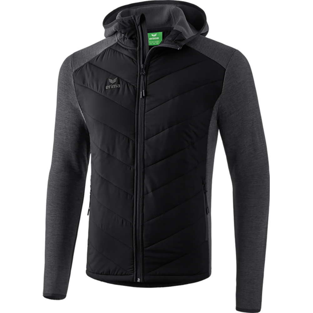 ERIMA QUILTED JACKET FUNCTION, BLACK KIDS. 