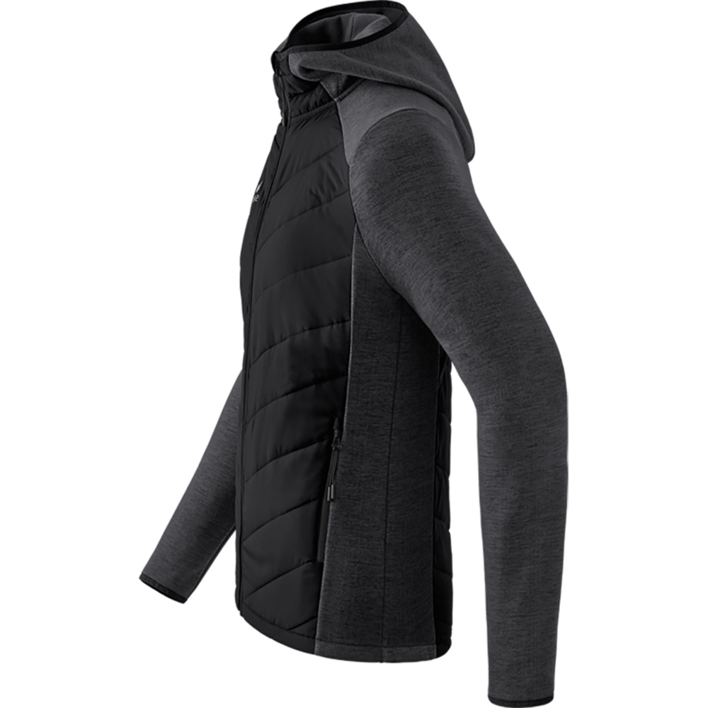 ERIMA QUILTED JACKET FUNCTION, BLACK KIDS. 