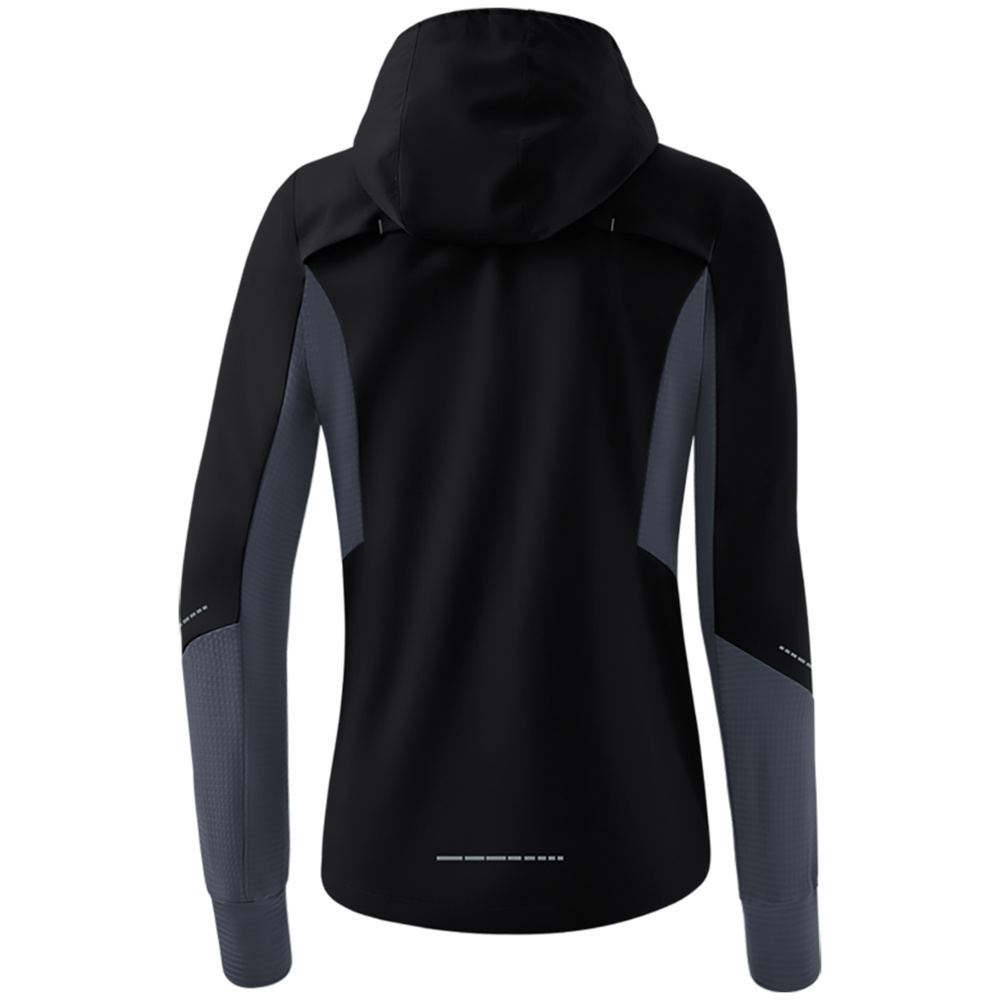 ERIMA RACING RUNNING JACKET, BLACK WOMEN. 