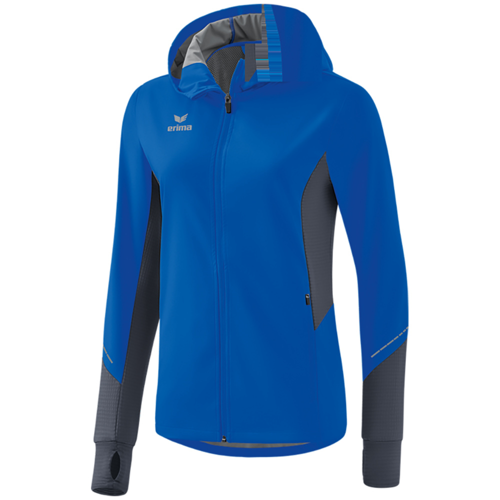 ERIMA RACING RUNNING JACKET, NEW ROYAL WOMEN. 