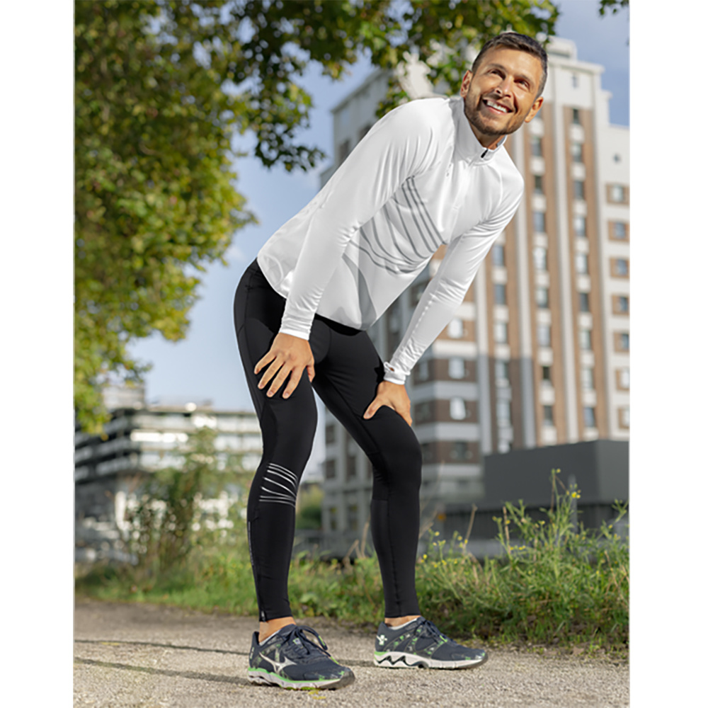 ERIMA RACING RUNNING LONG TIGHTS, BLACK MEN. 