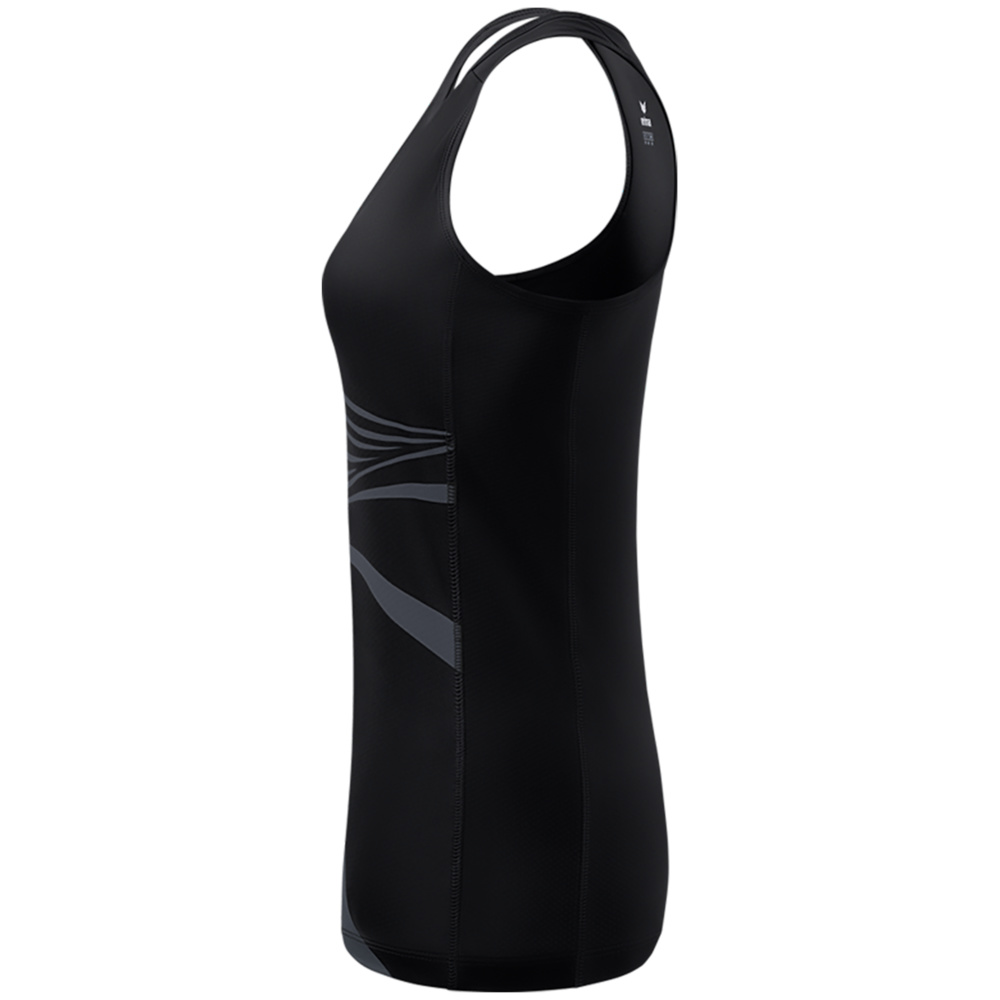 ERIMA RACING SINGLET, BLACK WOMEN. 