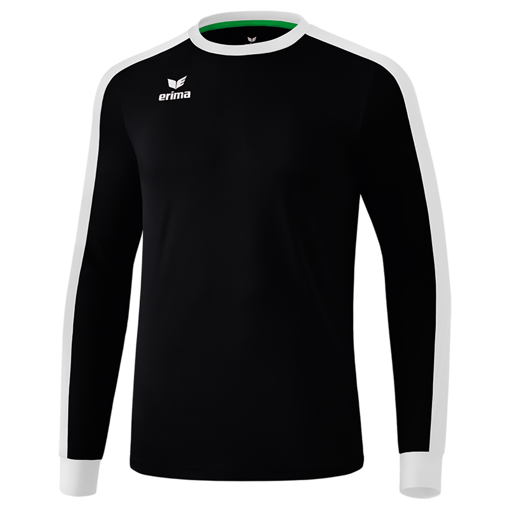 ERIMA RETRO STAR JERSEY LONG SLEEVE BLACK-WHITE, KIDS. 