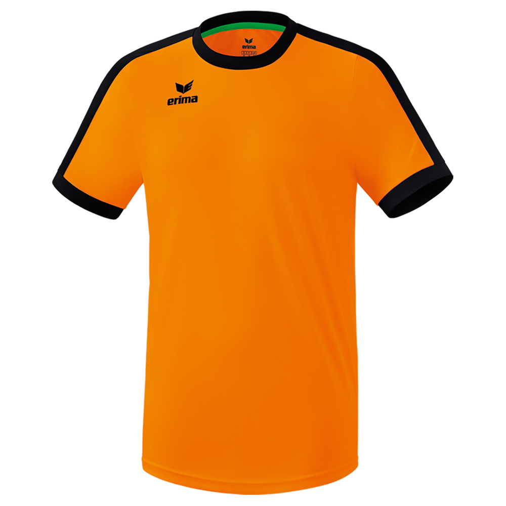 ERIMA RETRO STAR JERSEY SHORT SLEEVE NEW ORANGE-BLACK, KIDS. 