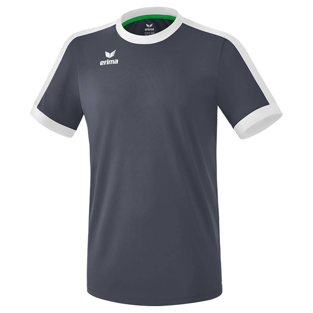 ERIMA RETRO STAR JERSEY SHORT SLEEVE SLATE GREY-WHITE, KIDS. 