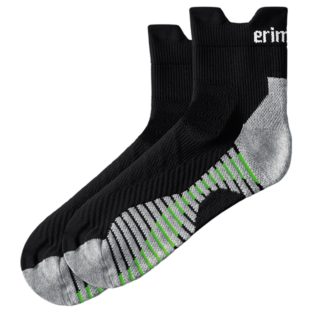 ERIMA RUNNING SOCKS, BLACK. 