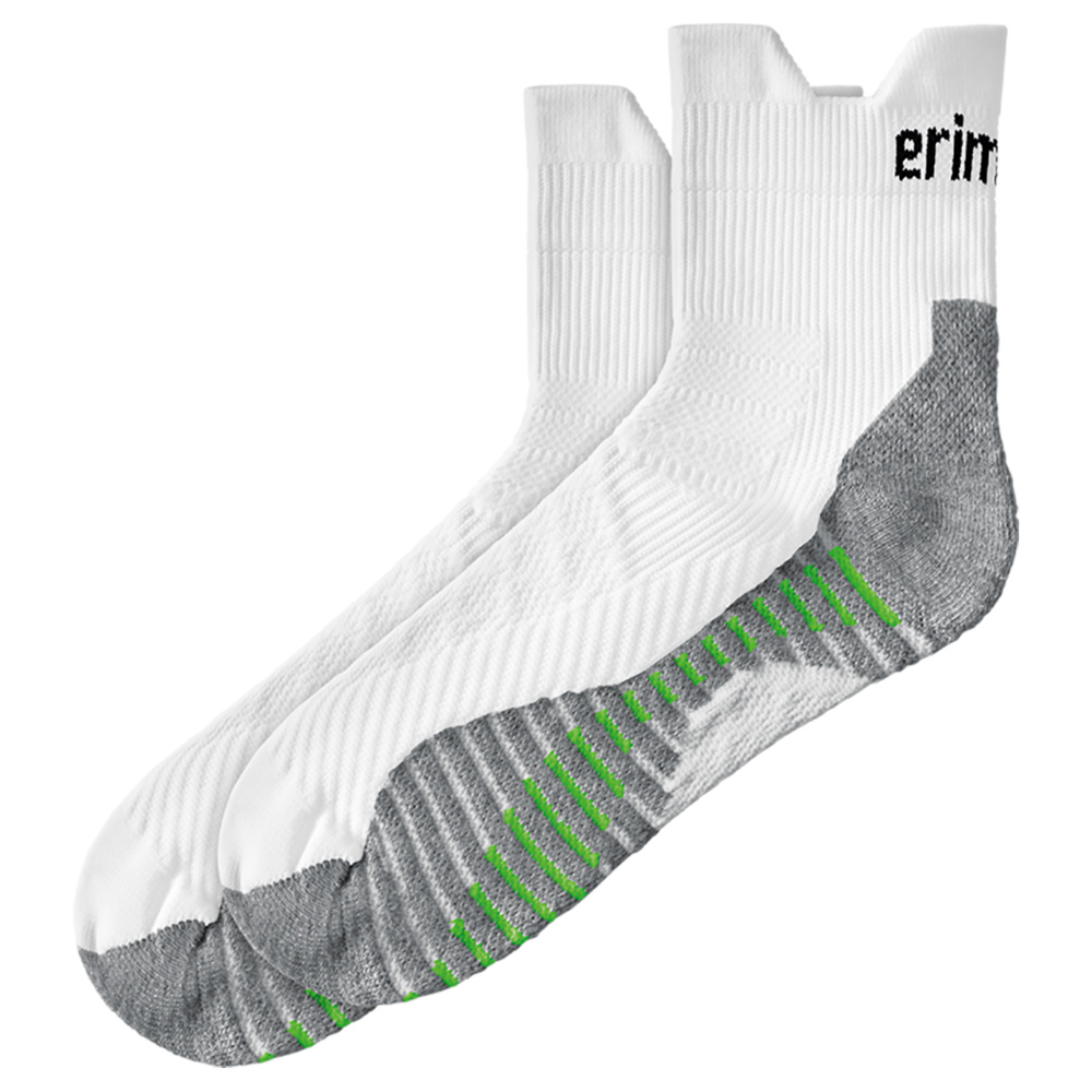 ERIMA RUNNING SOCKS, WHITE. 