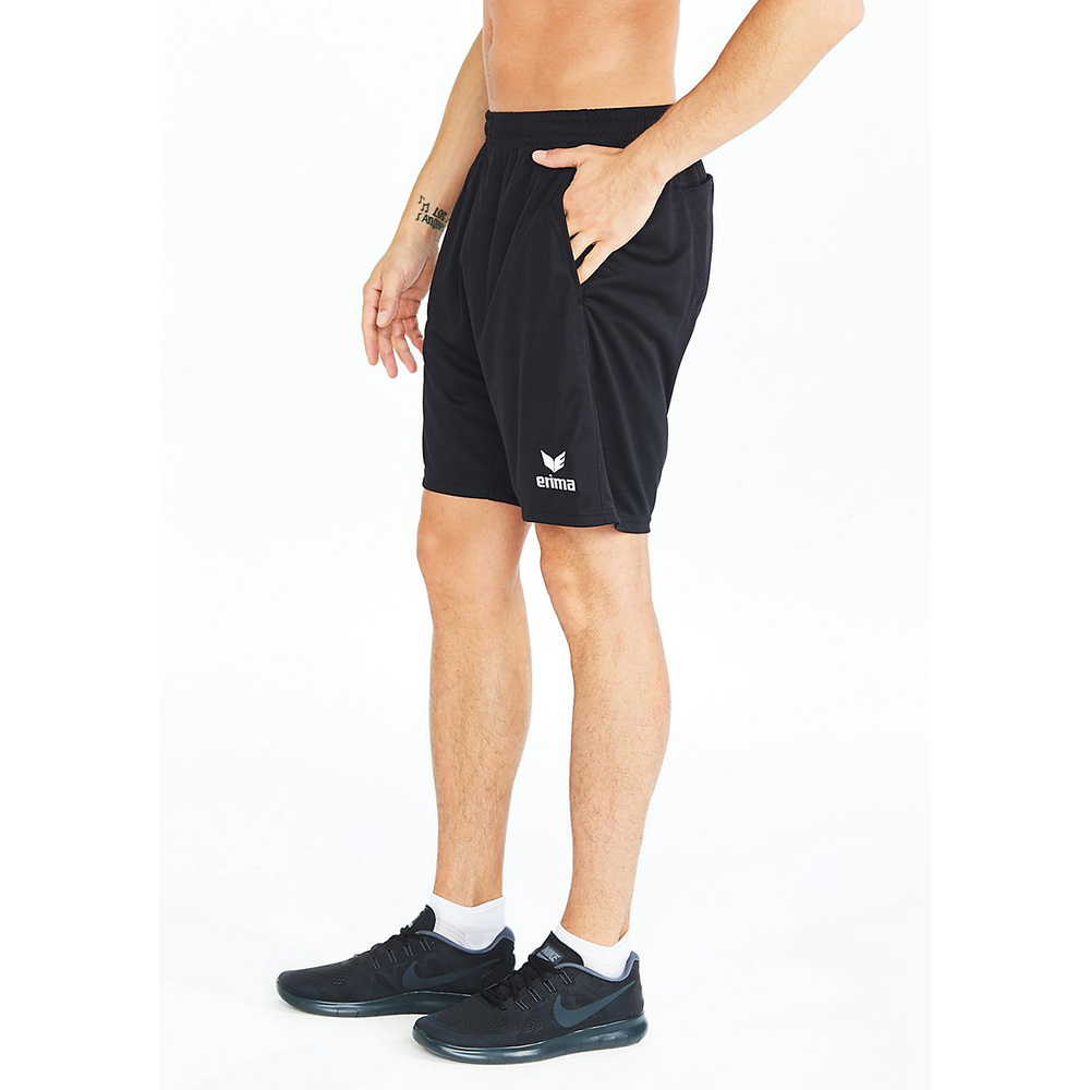 ERIMA SHORTS VALENCIA, BLACK (REFEREES). 