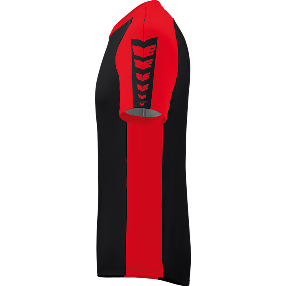 ERIMA SIX WINGS JERSEY SHORT SLEEVE, BLACK-RED KIDS. 