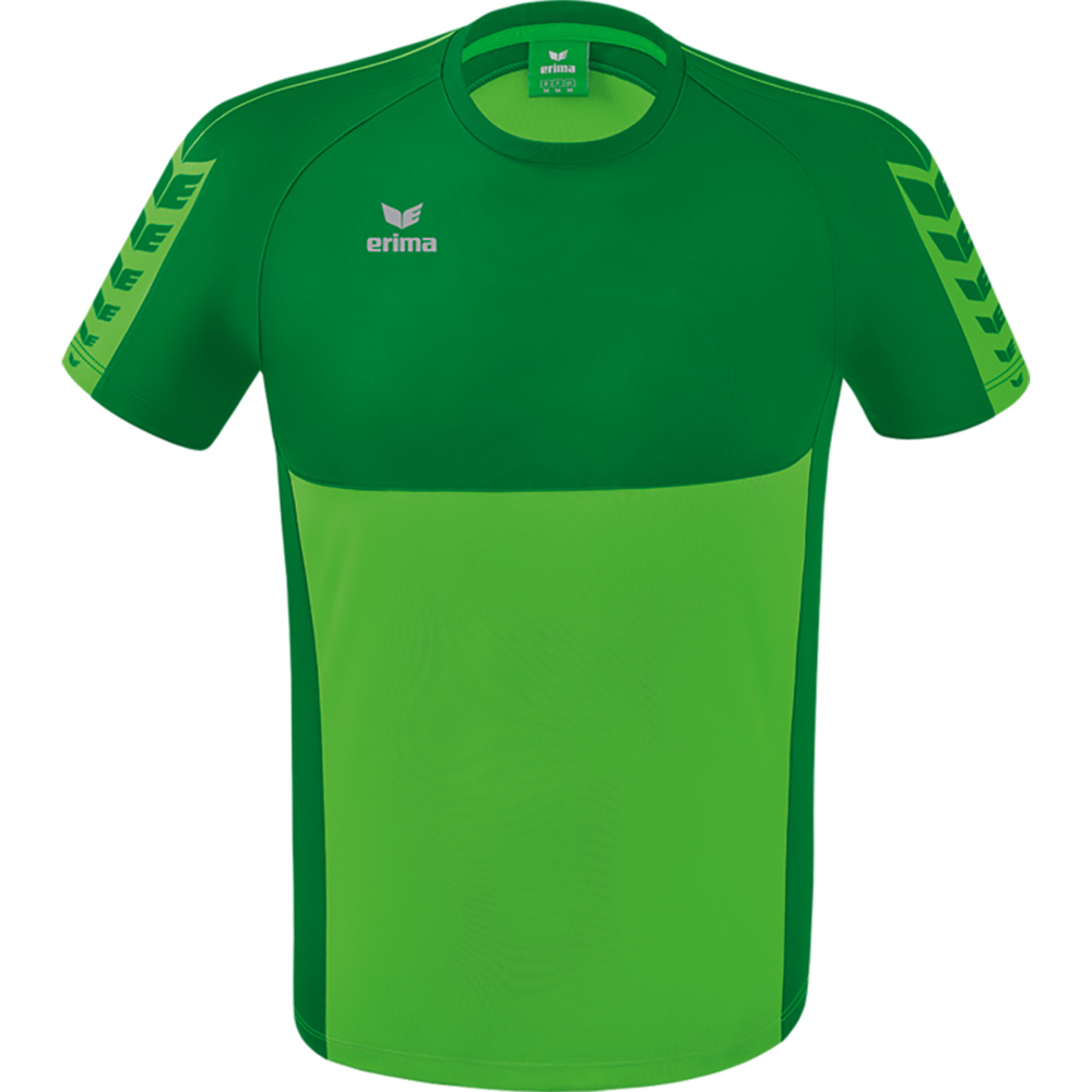 ERIMA SIX WINGS JERSEY SHORT SLEEVE, GREEN-EMERALD KIDS. 