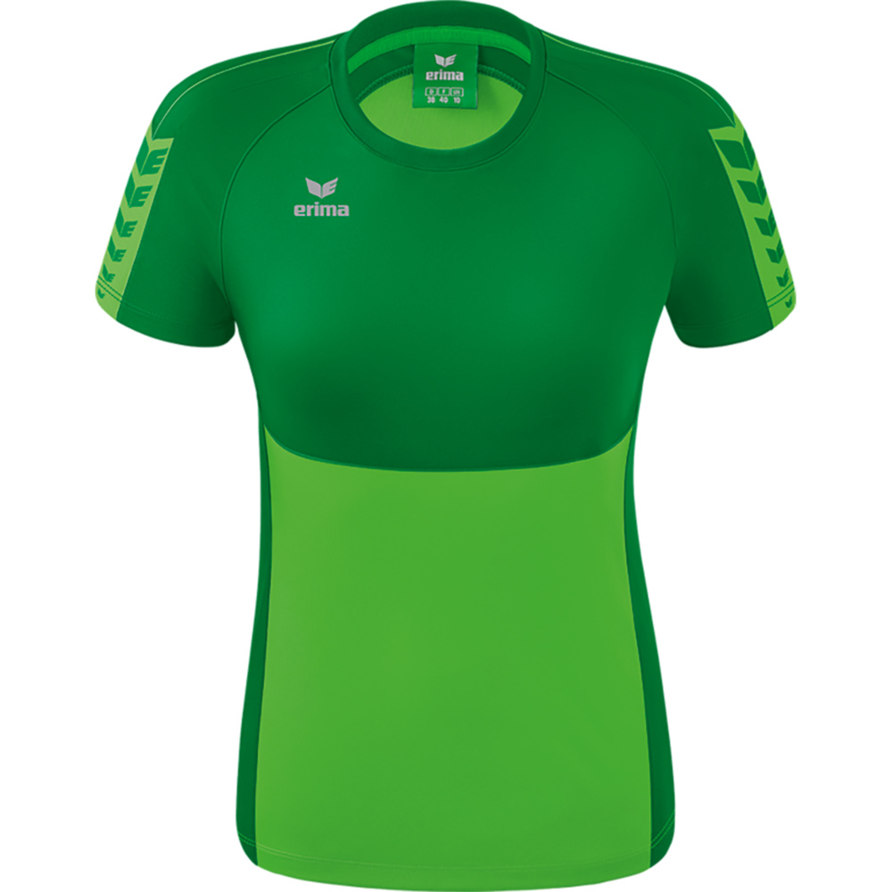 ERIMA SIX WINGS JERSEY SHORT SLEEVE, GREEN-EMERALD WOMEN. 