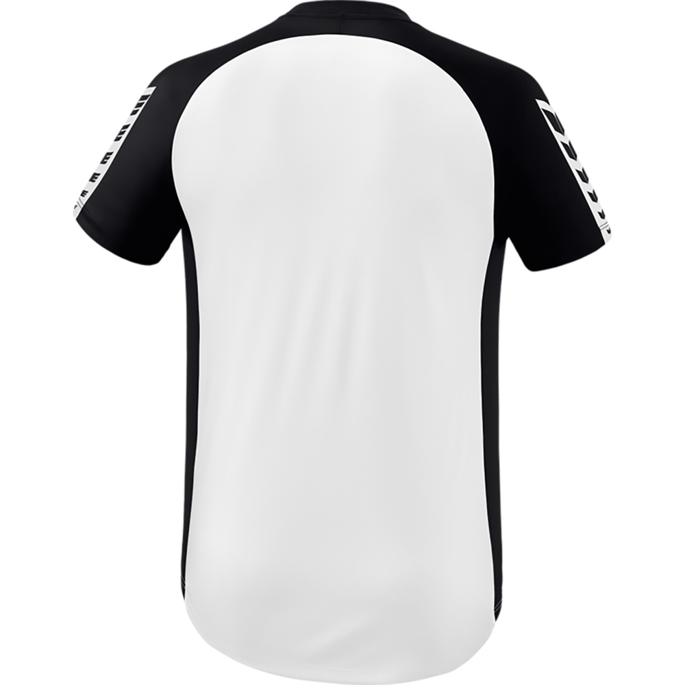 ERIMA SIX WINGS JERSEY SHORT SLEEVE, WHITE-BLACK MEN. 