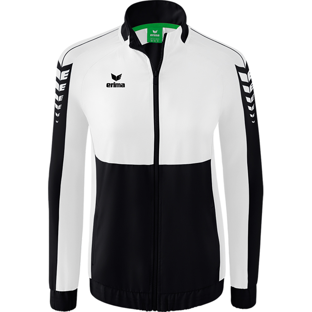 ERIMA SIX WINGS PRESENTATION JACKET, BLACK-WHITE WOMEN. 