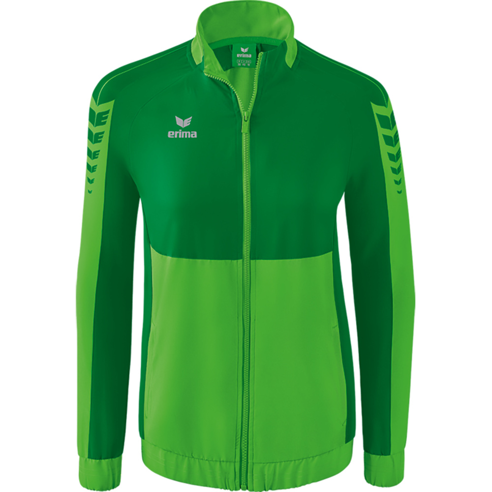 ERIMA SIX WINGS PRESENTATION JACKET, GREEN-EMERALD WOMEN. 