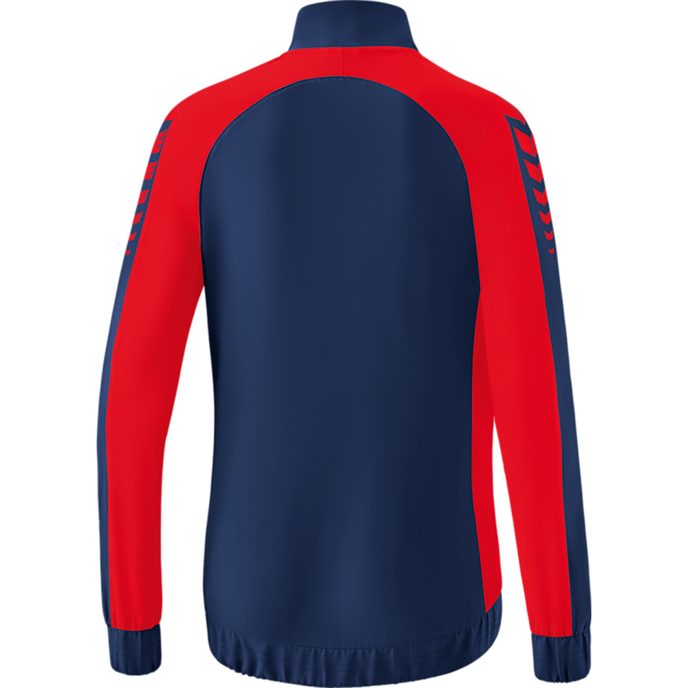 ERIMA SIX WINGS PRESENTATION JACKET, NEW NAVY-RED WOMEN. 