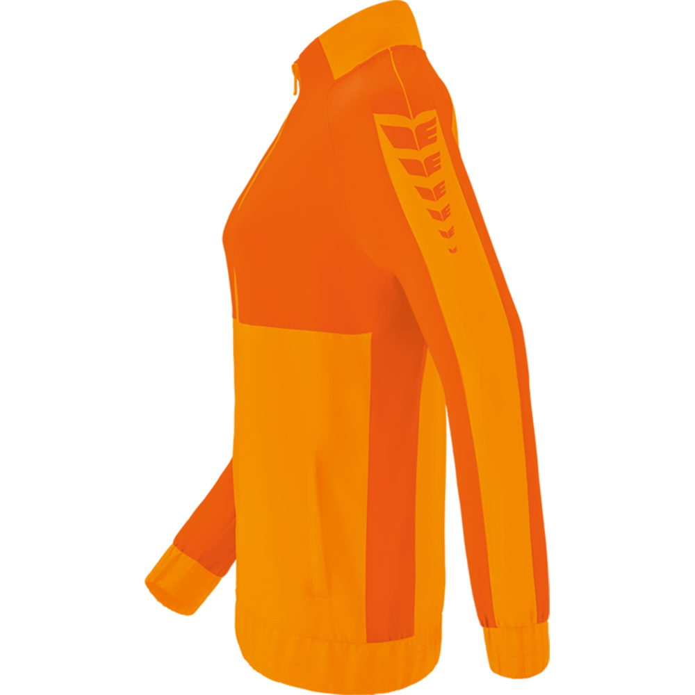 ERIMA SIX WINGS PRESENTATION JACKET, NEW ORANGE-ORANGE WOMEN. 