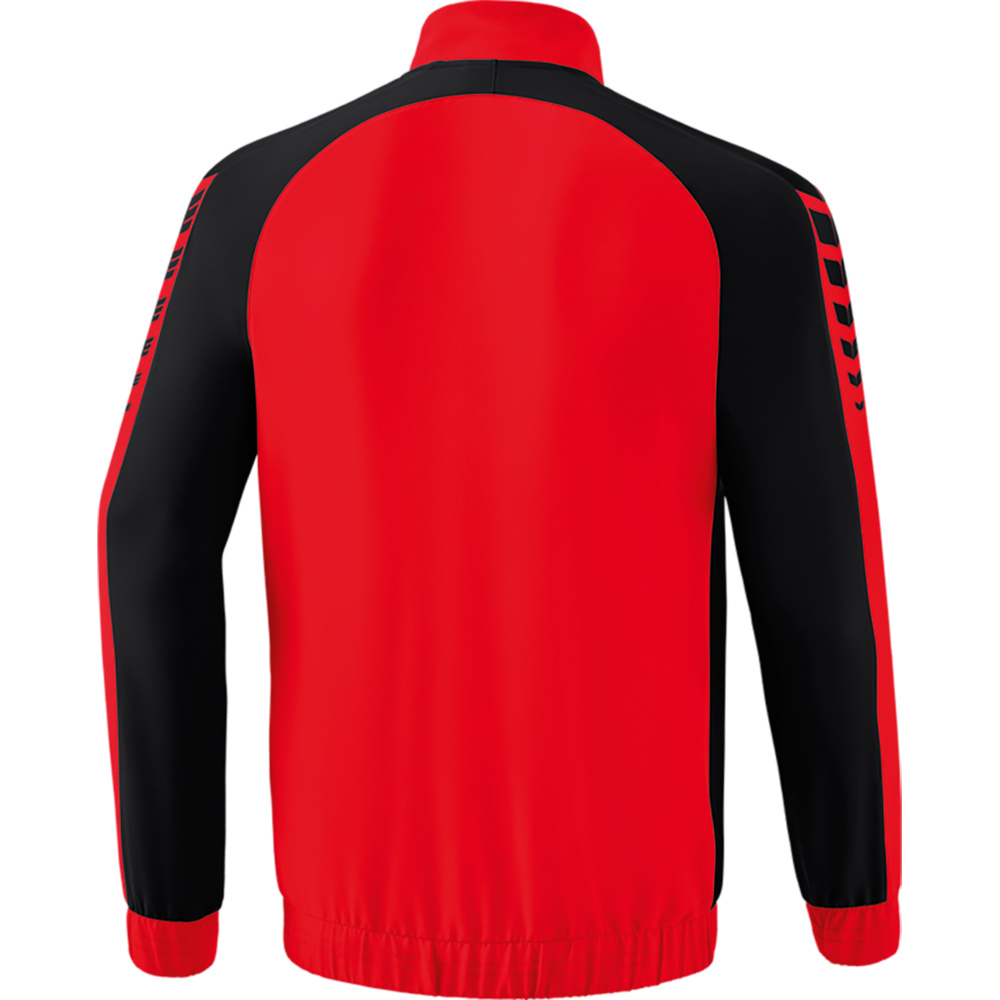 ERIMA SIX WINGS PRESENTATION JACKET, RED-BLACK MEN. 