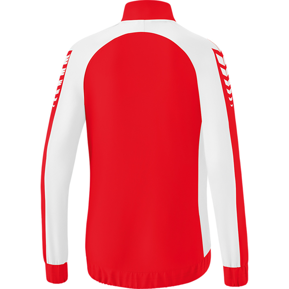 ERIMA SIX WINGS PRESENTATION JACKET, RED-WHITE WOMEN. 