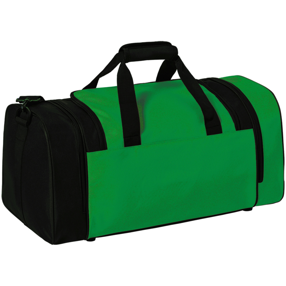 ERIMA SIX WINGS SPORTS BAG, EMERALD-BLACK. 