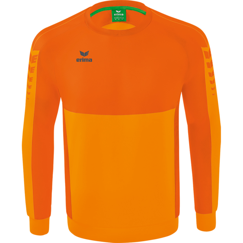 ERIMA SIX WINGS SWEATSHIRT, NEW ORANGE-ORANGE MEN. 