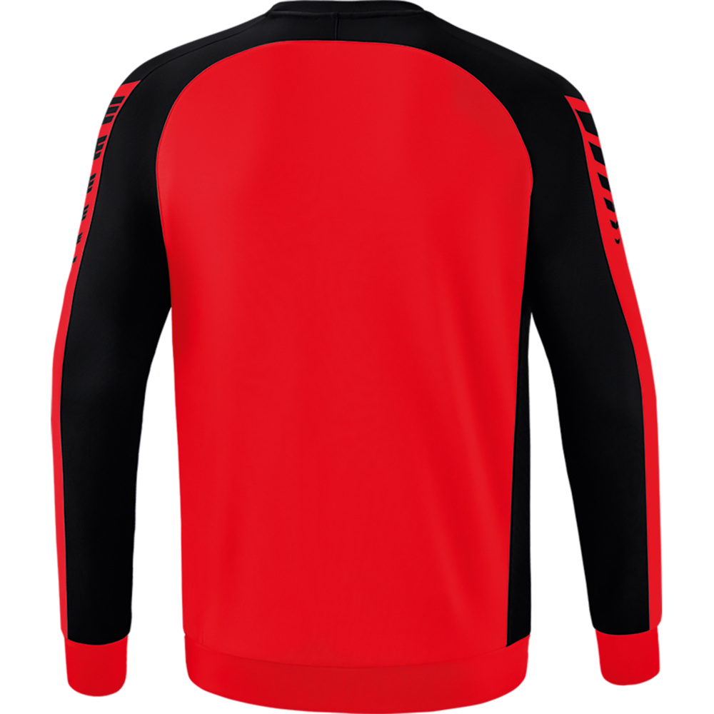 ERIMA SIX WINGS SWEATSHIRT, RED-BLACK KIDS. 