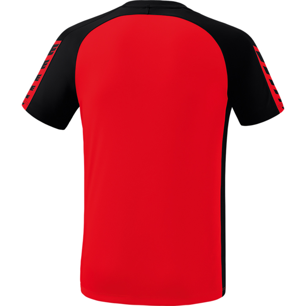 ERIMA SIX WINGS T-SHIRT SHORT SLEEVE, RED-BLACK MEN. 