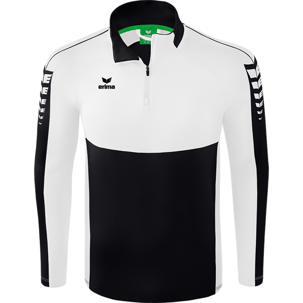 ERIMA SIX WINGS TRAINING TOP, BLACK-WHITE KIDS. 