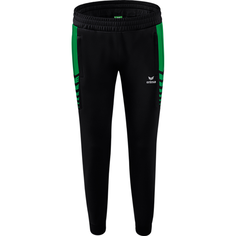 ERIMA SIX WINGS WORKER PANTS, BLACK-EMERALD WOMEN. 