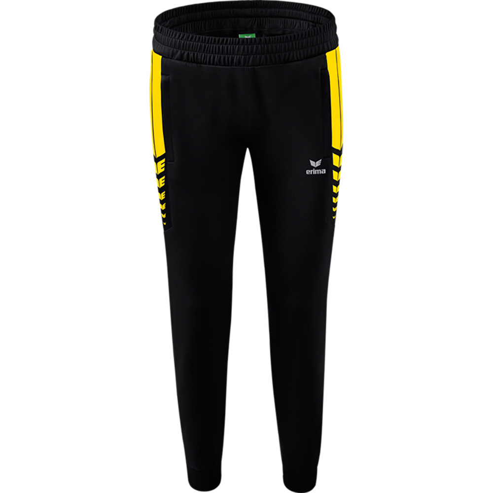 ERIMA SIX WINGS WORKER PANTS, BLACK-YELLOW WOMEN. 