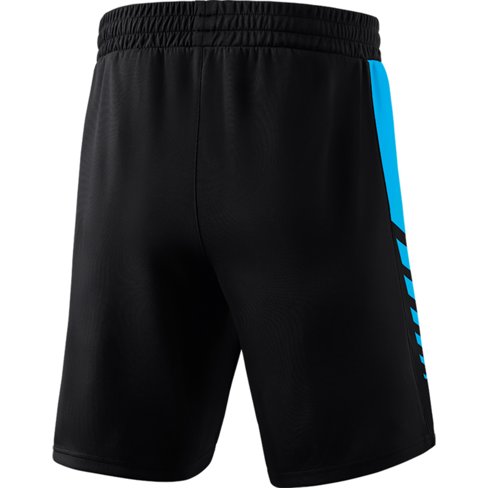 ERIMA SIX WINGS WORKER SHORTS, BLACK-CURACAO MEN. 