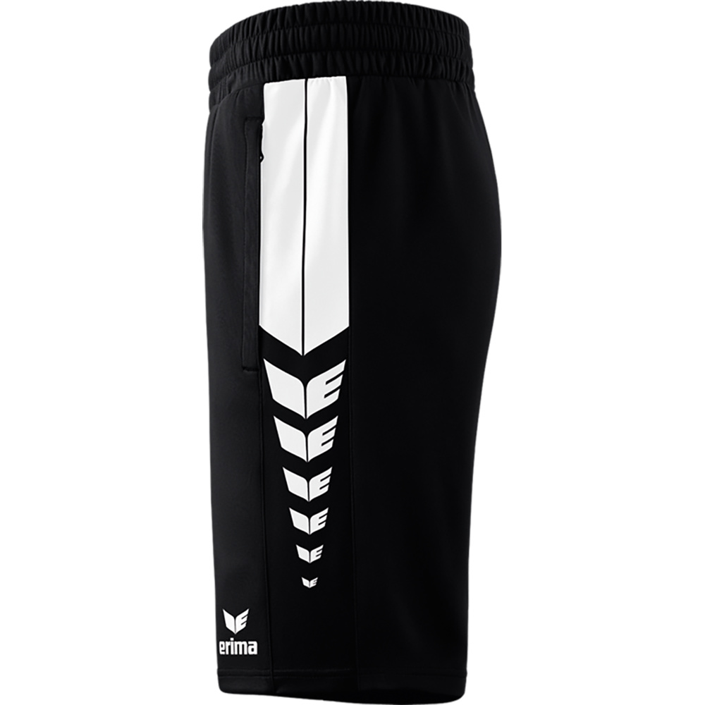 ERIMA SIX WINGS WORKER SHORTS, BLACK-WHITE MEN. 