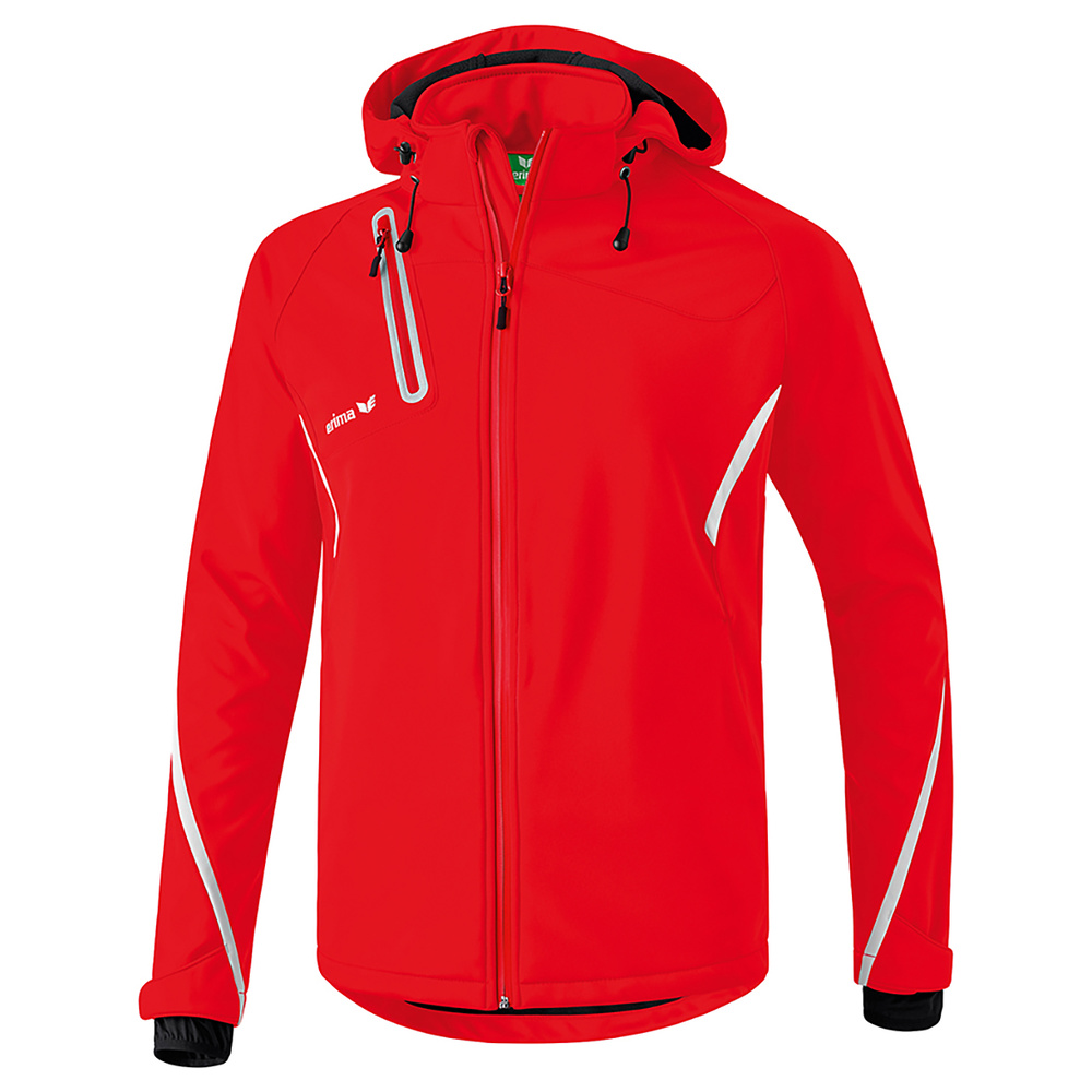 ERIMA SOFTSHELL JACKET FUNCTION, RED-WHITE KIDS. 