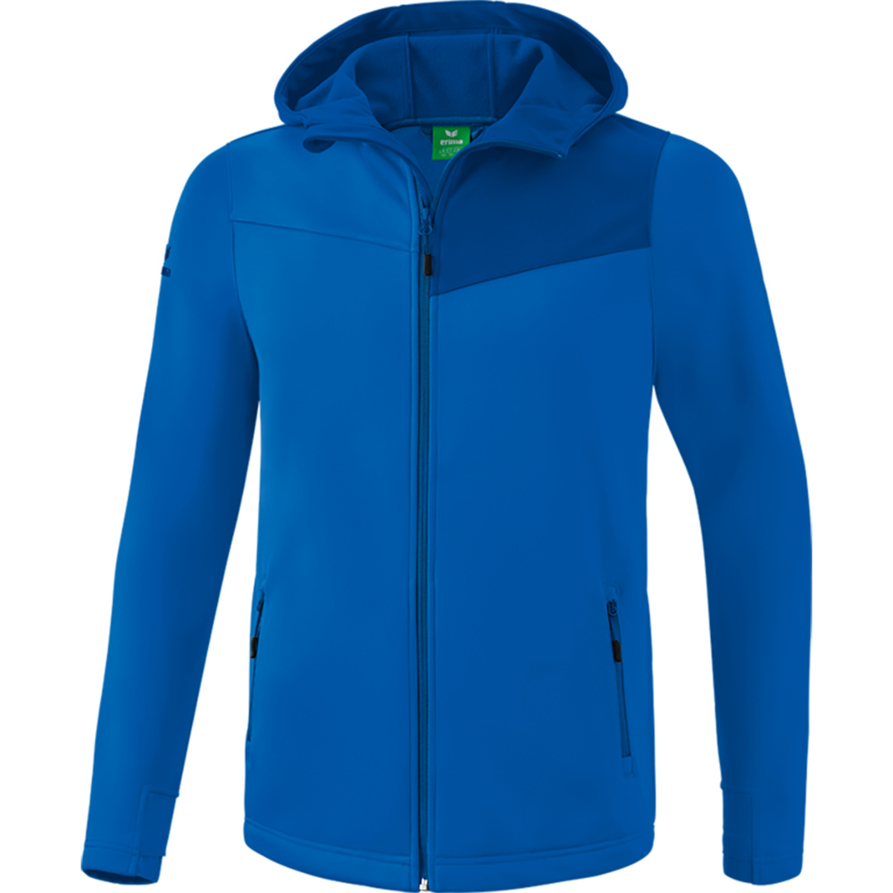 ERIMA SOFTSHELL JACKET PERFORMANCE, NEW ROYAL-TRUE BLUE KIDS. 