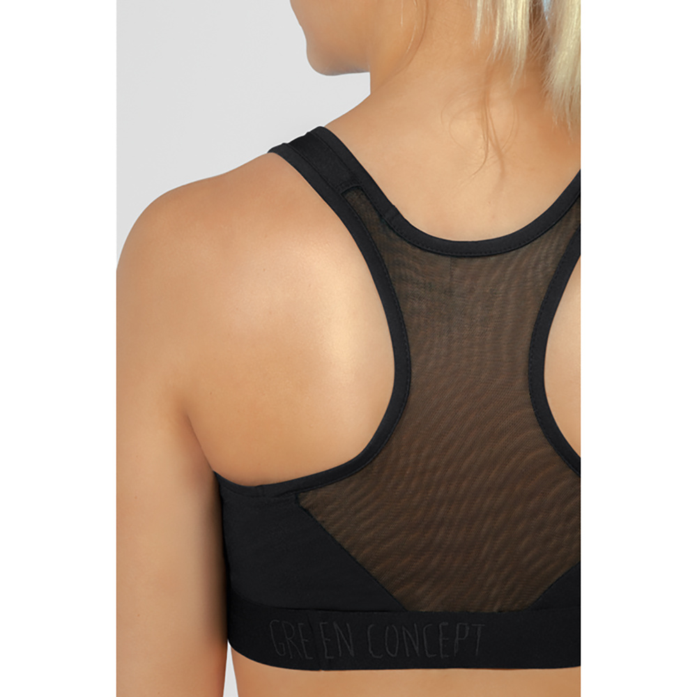 ERIMA SPORTS BRA, BLACK WOMEN. 