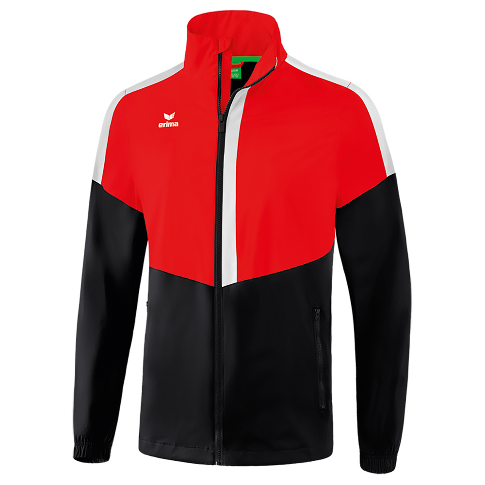 ERIMA SQUAD ALL-WEATHER JACKET RED-BLACK-WHITE UNISEX. 