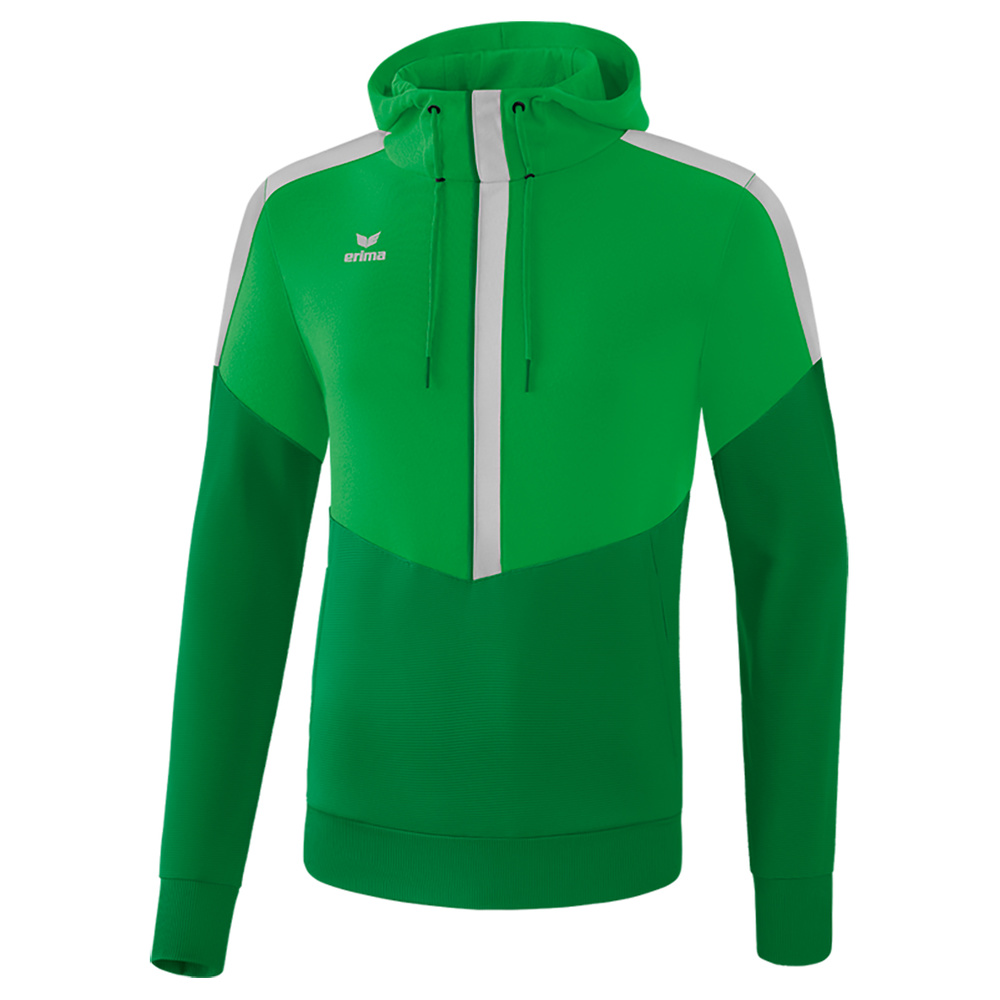 ERIMA SQUAD HOODY, GREEN-EMERALD-PLATE MEN. 