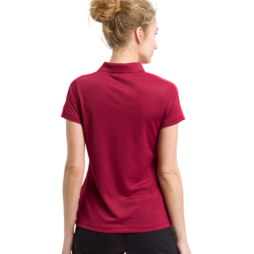 ERIMA SQUAD POLO-SHIRT, BORDEAUX-RED WOMEN. 