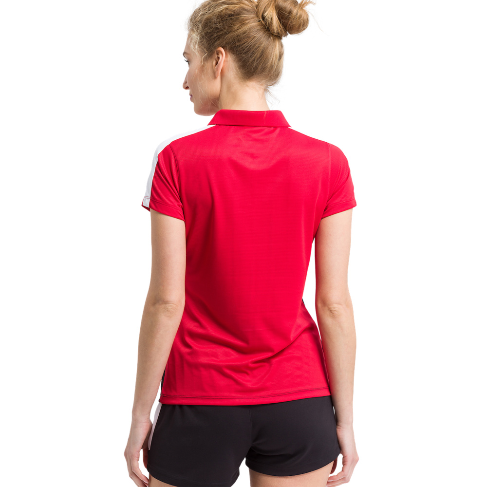 ERIMA SQUAD POLO-SHIRT, RED-BLACK-WHITE WOMEN. 