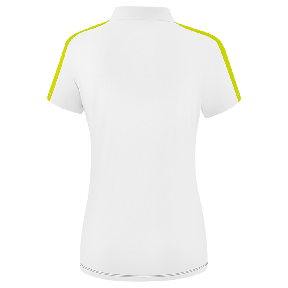 ERIMA SQUAD POLO-SHIRT, WHITE-SLATE GREY-LIME WOMEN. 