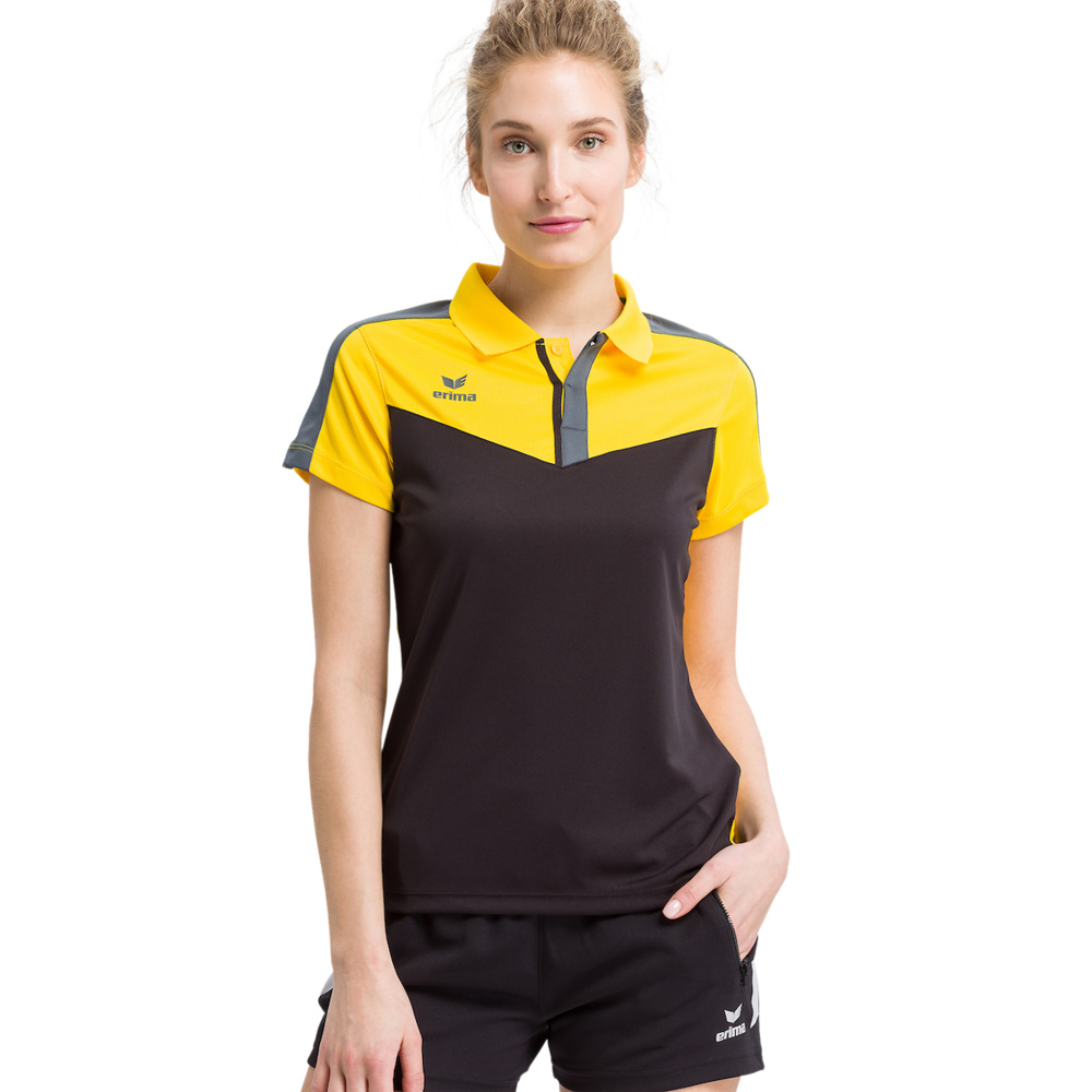 Black and yellow top polo