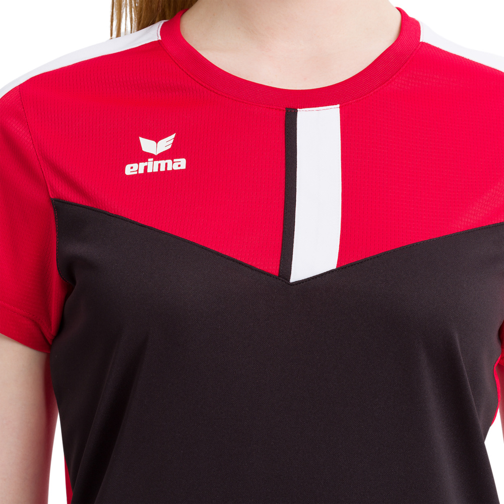 ERIMA SQUAD T-SHIRT, RED-BLACK-WHITE WOMEN. 